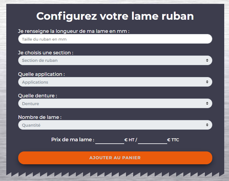 one-cut - One-Cut.fr votre configurateur en ligne de lames pour toutes les scies à ruban