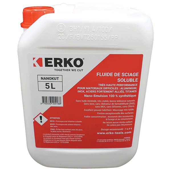 Fluide soluble trÃ¨s haute performance NANOKUT